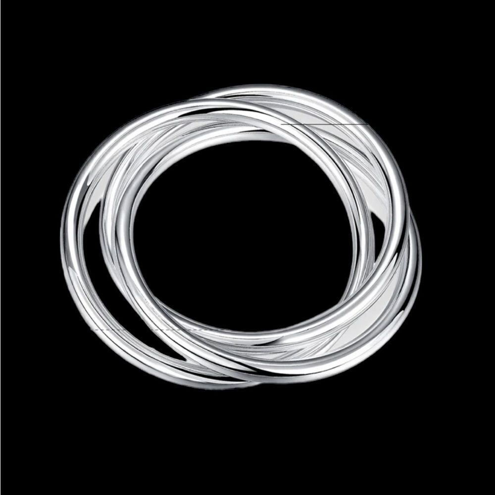 ‎3 ENTWINED STERLING BRACELET